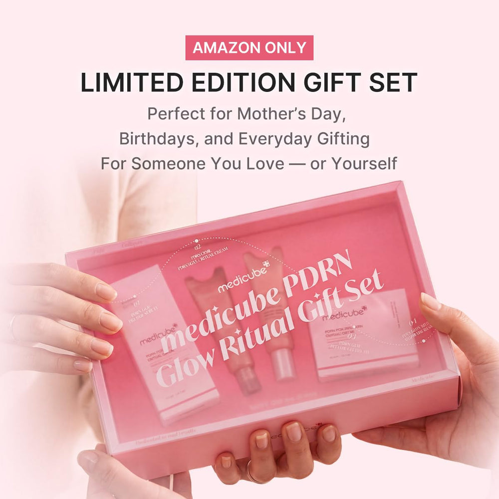 PDRN Glow Ritual Gift Set | Collagen, Retinol, Peptides for Firm & Glow | Full Size Serum, Cream & Mini Eye Cream, Mask | Skincare Gift Set, Korean Skincare Set, Gifts for Her